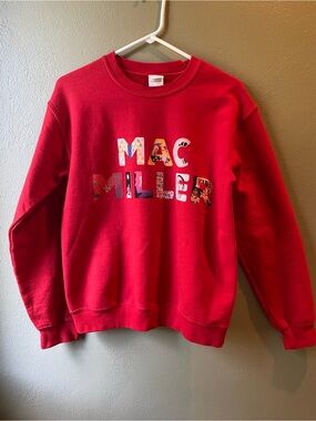 Mac Miller Crewneck Sweatshirt, Red